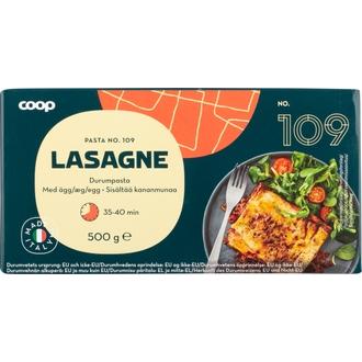 Coop Lasagne pasta, sisältää kananmunaa 500 g