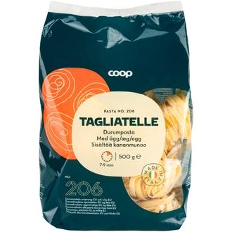 Coop Tagliatelle pasta, sisältää kananmunaa 500 g