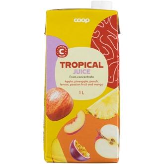 Coop trooppinen hedelmätäysmehu 1l