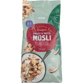 Coop mysli hedelmä & pähkinä 750 g