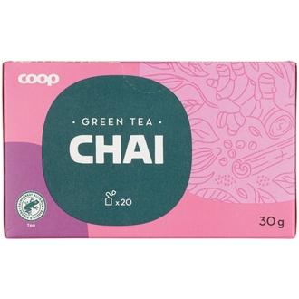 Coop vihreä tee Chai 30 g 20 pss