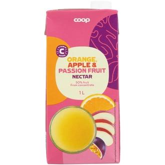 Coop appelsiini-omena-passiohedelmä nektari 1l