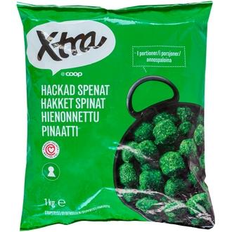 Xtra Hienonnettu pinaatti 1 kg pakaste