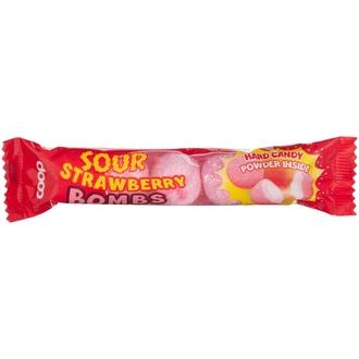 Coop Sour Strawberry bombs makeinen 36 g