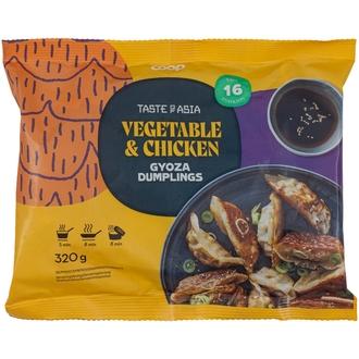 Coop Taste of Asia dumplings kasvis & kana 320 g pakaste