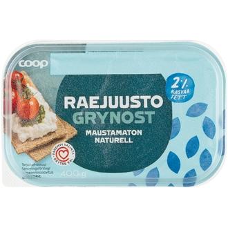 Coop raejuusto 2% 400 g