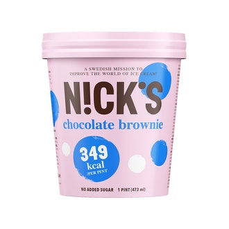 Nick\'s Chocolate brownie Suklaajäätelöä, brownietaikinaa ja suklaakastiketta 473ml