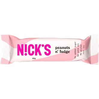 Nick\'s peanuts n\' fudge maapähkinäpatukka 40g