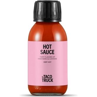 El Taco Truck Hot Sauce - Kastike joka sisältää 50% auringossa kypsyneitä Habanero & Cayenne -pippureita Perusta (vahva).