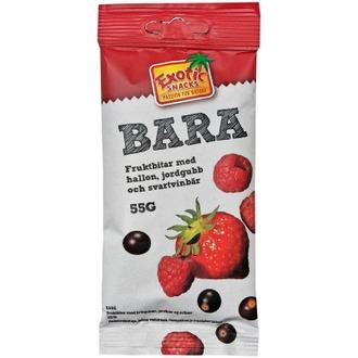 Exotic Snacks BARA Hedelmäpaloja joissa mansikka & vadelma & mustaherukka 55g