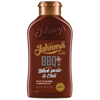 JOHNNYS Johnny\'s bbq-kastike 470g musta valkosipuli & chili