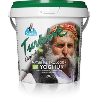 Salakis turkkilainen maustamaton jogurtti 1kg 10% luomu