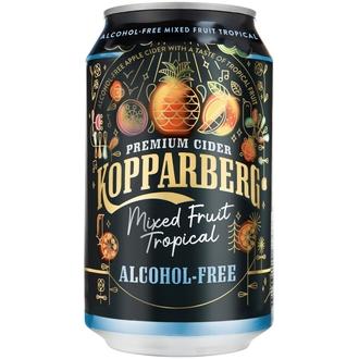 Premium Cider Kopparberg Mixed Fruit Tropical Alkoholiton, Alkoholiton omenasiideri tölkki 33cl