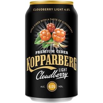 Premium Cider Kopparberg with Cloudberry Light 4,0%, Lakan makuinen omenasiideri tölkki 33cl