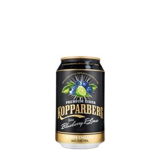 Premium Cider Kopparberg With Blueberry & Lime 4,0% Mustikan & Limen Makuinen Omenasiideri Tölkki 33Cl