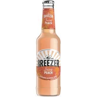 Breezer Persikka maustettu alkoholijuoma 4 % lasipullo 0,275 L
