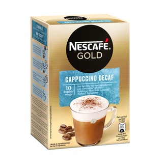 Nescafe Gold Cappuccino Decaf pikakahvi 10 ps