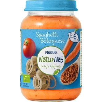 Nestlé Naturnes 190G Luomu Spaghetti Bolognese Lastenateria 6Kk