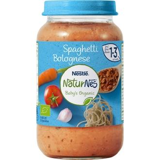Nestlé Naturnes 220G Luomu Spagettia Ja Jauhelihaa Lastenateria 15Kk