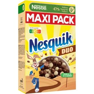 Nestlé Nesquik Duo 585g kaakaomuroja ja valkoisella suklaalla kuorrutettuja muroja