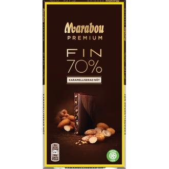 Marabou Premium FIN 70% Karamelliserad nöt suklaalevy 100g