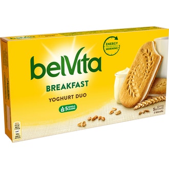 LU Belvita täysjyväkeksejä jogurttitäytteellä 250g