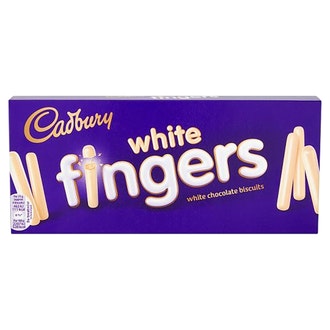Cadbury fingers keksi 138g valkosuklaa