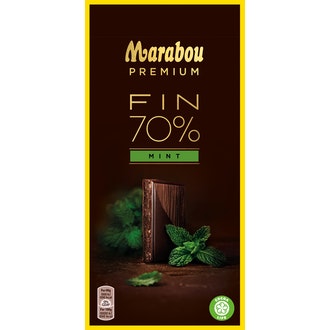 Marabou Premium FIN 70% Mint suklaalevy 100g