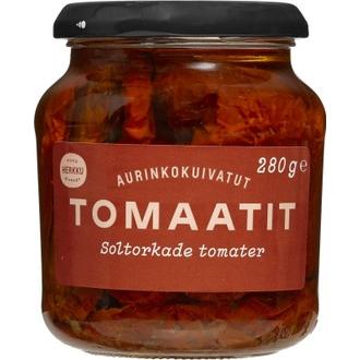 Herkku aurinkokuivatut tomaatit oliiviöljyssä 280 g