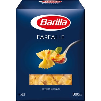 Barilla Farfalle durumvehnästä valmistettu pasta 500g