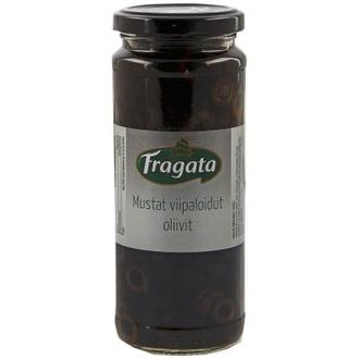 Fragata mustat viipaloidut oliivit 330/170g