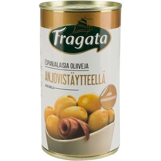 Fragata vihreitä oliiveja anjovistäytteellä 350g