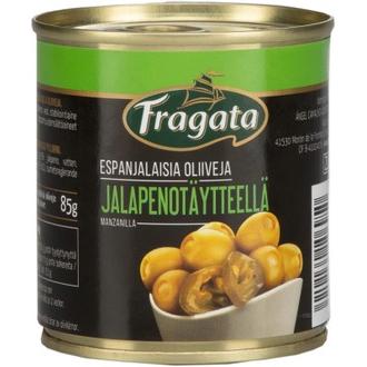 Fragata espanjalaisia oliiveja jalopenotäytteellä 200g/85g