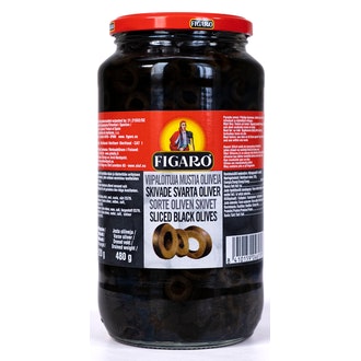 Figaro oliivi 935/480g musta viipaloitu