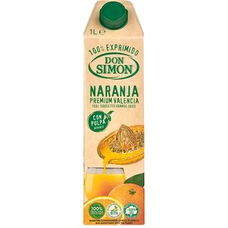 Don Simon Naranja 100% tuorepuristettu appelsiinimehu hedelmälihalla 1L