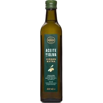 Herkku 500ml kylmäpuristettu ekstra neitsyt-oliiviöljy