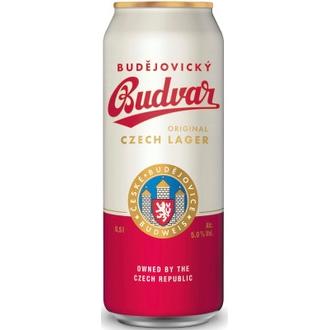 Budejovicky Budvar Original Czech lager 5% 0,5l oluttölkki