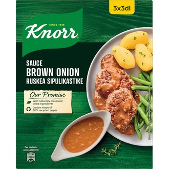 Knorr Kastikeaines Ruskea sipulikastike 3x40g