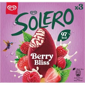 Solero  Berry Bliss Jäätelö Monipakkaus  270ml/204g 3 kpl