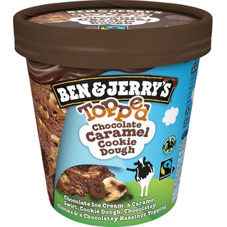 Ben & Jerry\'s Topped Chocolate Caramel & Cookie Dough 438ml/409g
