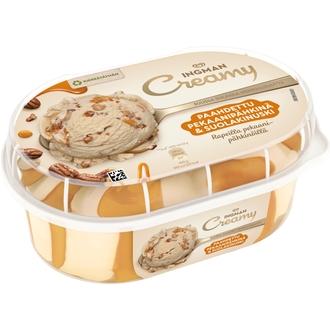 Ingman Creamy Paahdettu Pekaanipähkinä & Suolakinuski Jäätelö 850ml/445g