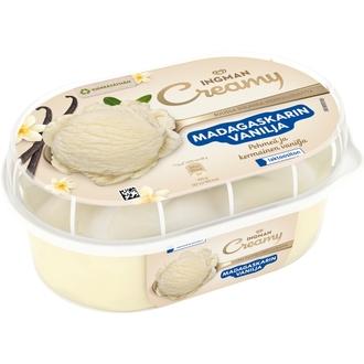 Ingman Creamy Madagaskarin Vanilja Jäätelö Laktoositon 850ml/412g