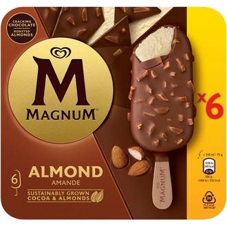 Magnum Almond Jäätelö Monipakkaus 600ml/450g 6 kpl