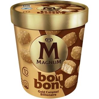 Magnum Bonbon Gold Caramel Billionaire Jäätelö Monipakkaus 204ml/168g 12kpl