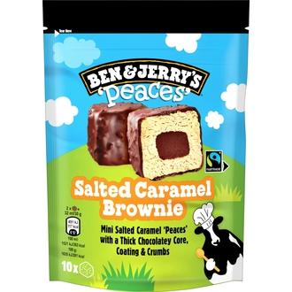 Ben & Jerry\'s Salted Caramel Brownie Peaces Jäätelö Monipakkaus 160ml/150g 10kpl