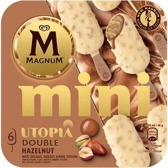 Magnum Utopia Mini Double Hazelnut Jäätelö Monipakkaus  330ml/276g 6 kpl