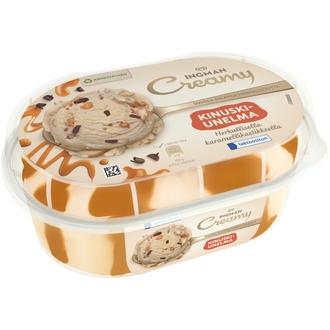 Ingman Creamy Kinuskiunelma Laktoositon Jäätelö 850ml/475g