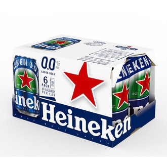 6 x Heineken alkoholiton olut 0,0% 0,33 l