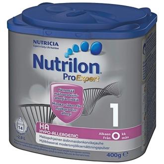 Nutrilon Hypo-Allergenic 1 400g äidinmaidonkorvikejauhe 0-12 kk