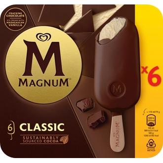 Magnum  Classic Jäätelö Monipakkaus     660ml/474g 6 kpl